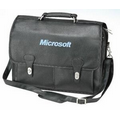 Leatherette Laptop Briefcase with Carry Handle
